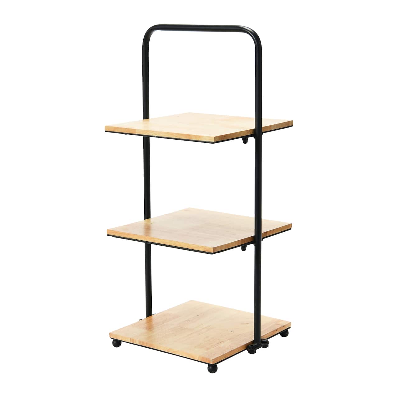 Hello Honey® 24'' Black Modern Decorative Tray with 3 shelves